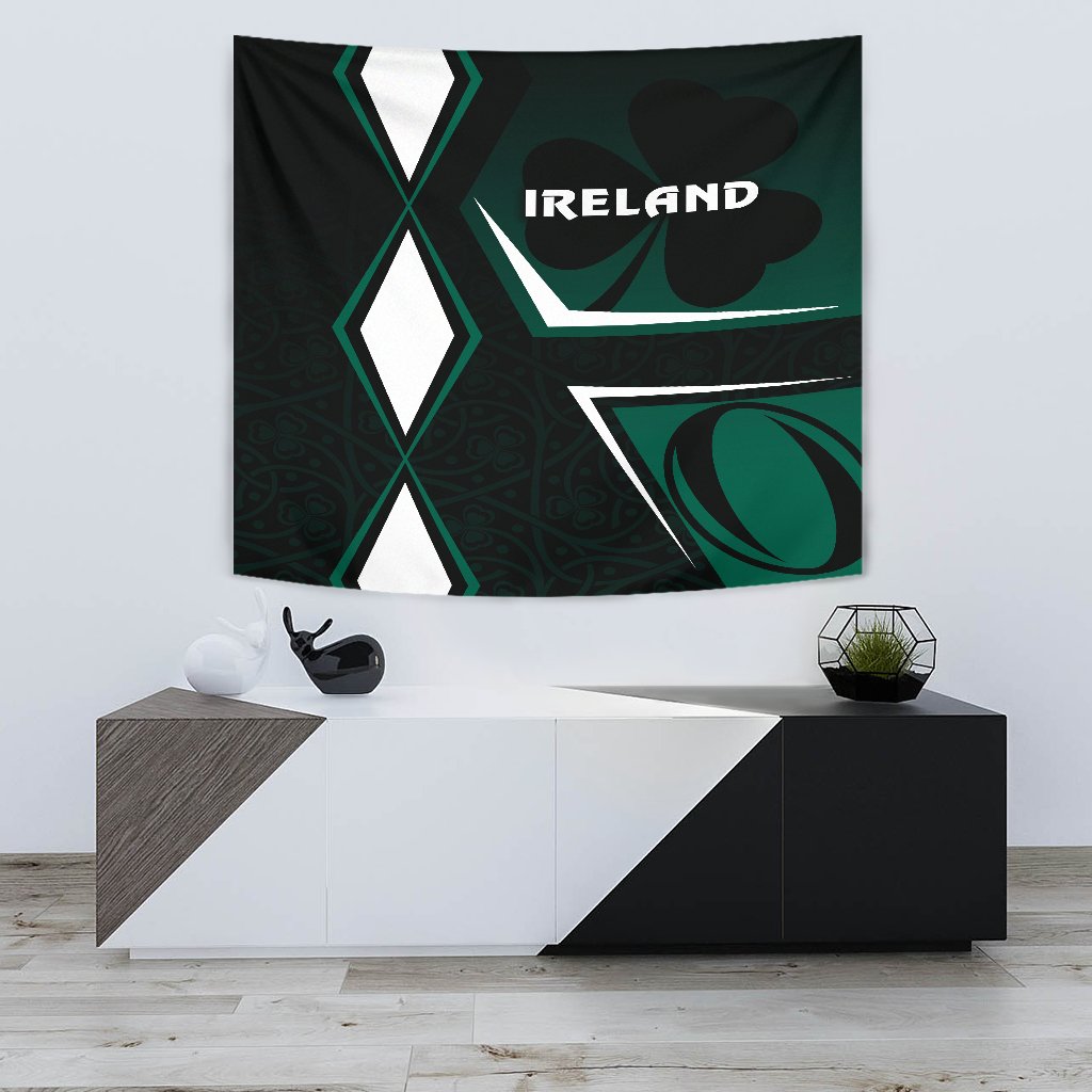 Irish Rugby Tapestry Celtic Shamrock Vibes - Vibe Hoodie Shop