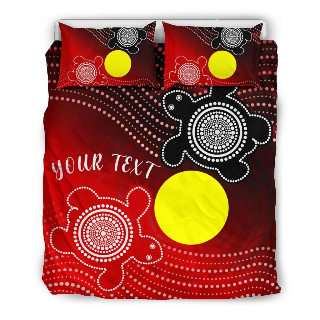 Aboriginal Bedding Set - Indigenous Circle Dot Painting Style - - Vibe Hoodie Shop