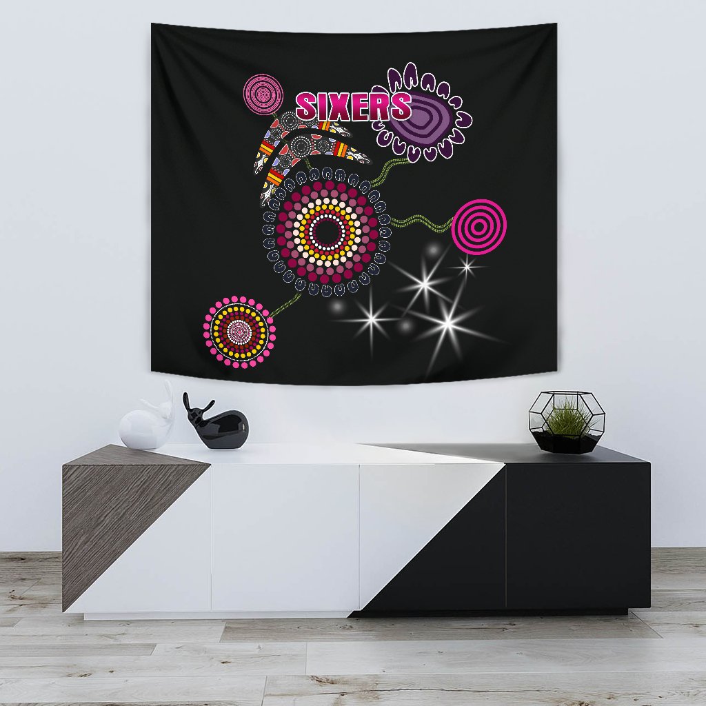 Sydney Tapestry Sixers Indigenous - Black - Vibe Hoodie Shop