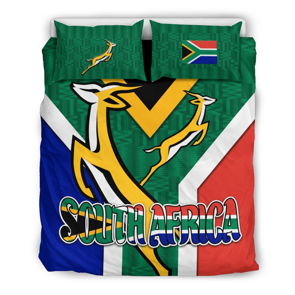 South Africa Bedding Set Springboks Rugby Be Proud - Vibe Hoodie Shop