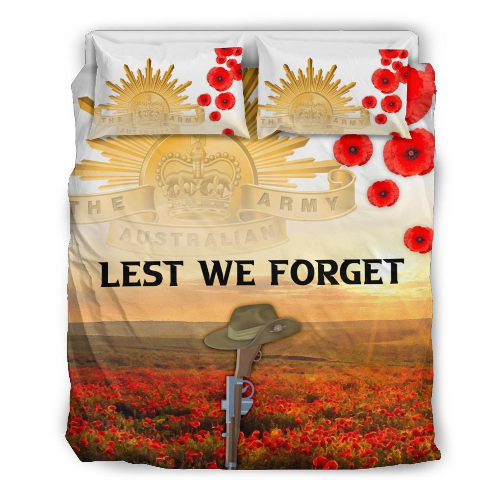 ANZAC Day 2021 Bedding Set - We Will Remember Them - Vibe Hoodie Shop