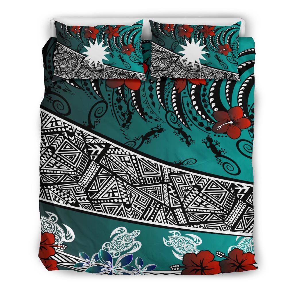 Nauru Bedding Set - Lizard And Turtle Green - Vibe Hoodie Shop