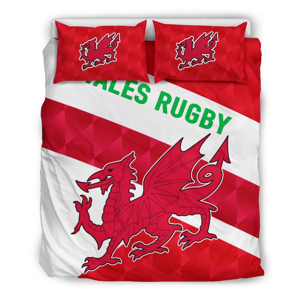 Wales Rugby Bedding Set Sporty Style - Vibe Hoodie Shop
