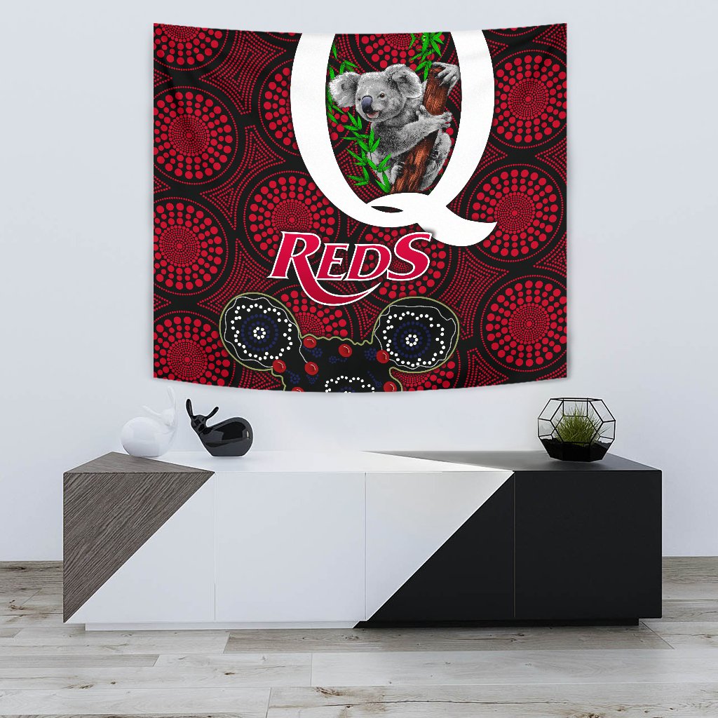 Queensland Tapestry Reds Rugby - Koala - Vibe Hoodie Shop