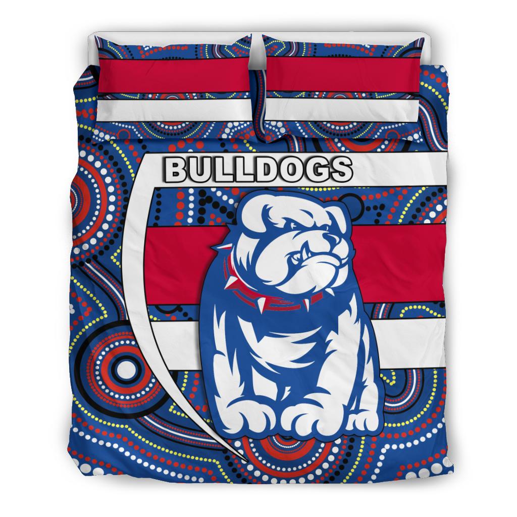 Western Football Bulldogs Bedding Set Redamancy Indigenous Australian - Vibe Hoodie Shop