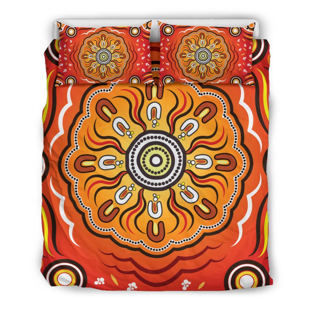 Aboriginal Bedding Set - Indigenous Art Patterns Ver01 - Vibe Hoodie Shop