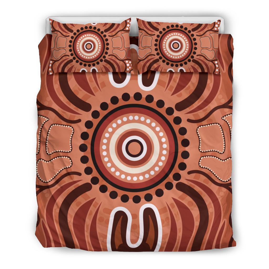 Aboriginal Bedding Set - Indigenous Art Patterns Ver02 - Vibe Hoodie Shop