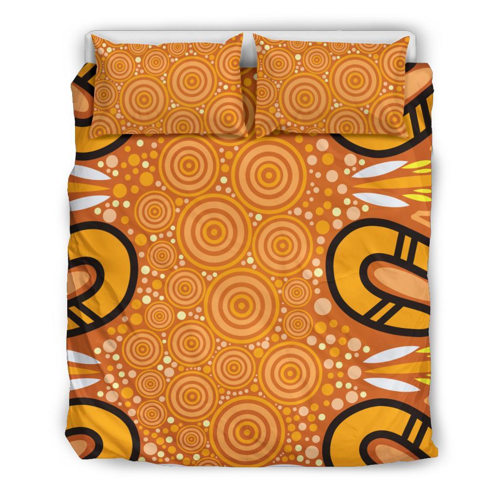 Aboriginal Bedding Set - Indigenous Art Patterns Ver03 - Vibe Hoodie Shop