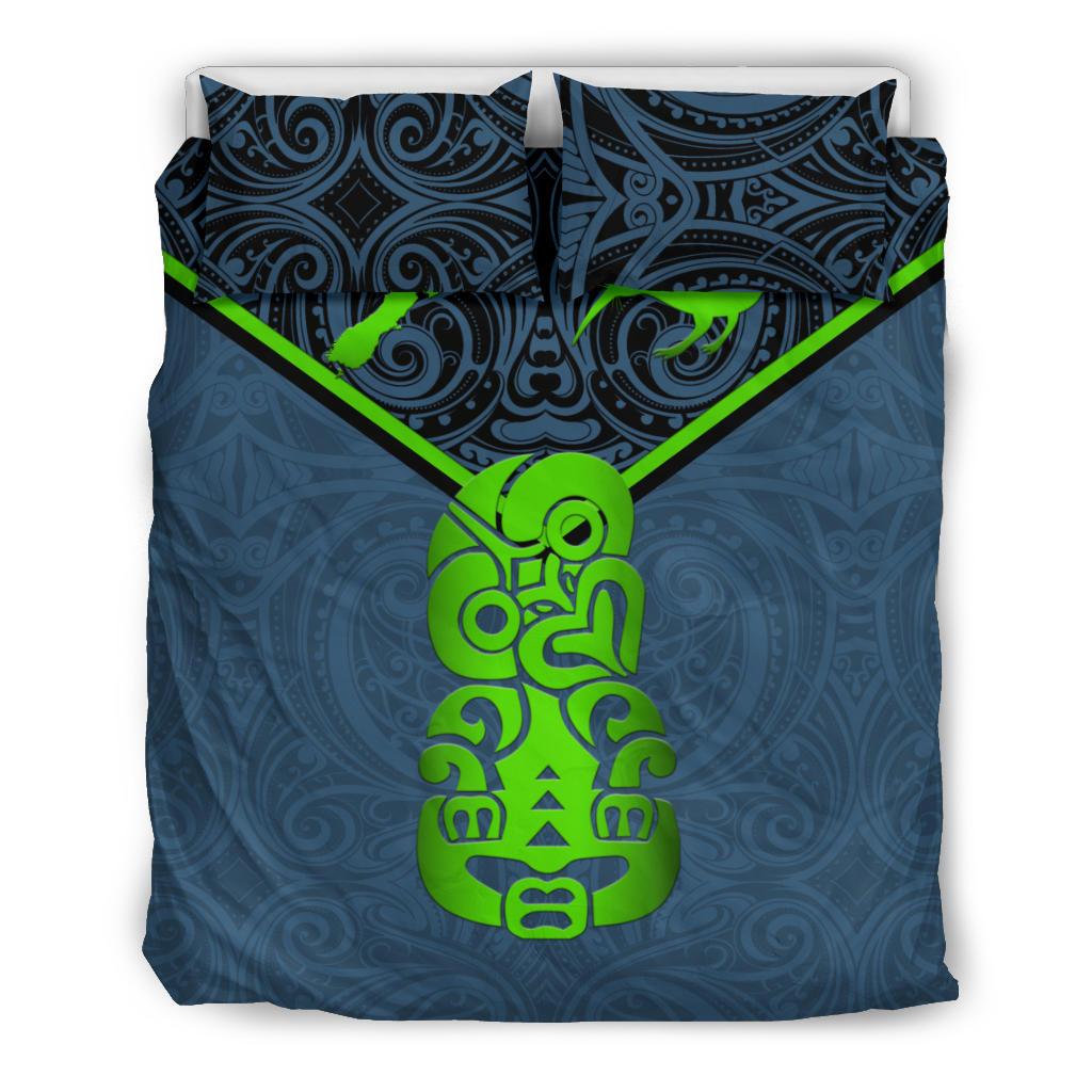 New Zealand Maori Rugby Bedding Set Pride Version - Navy - Vibe Hoodie Shop