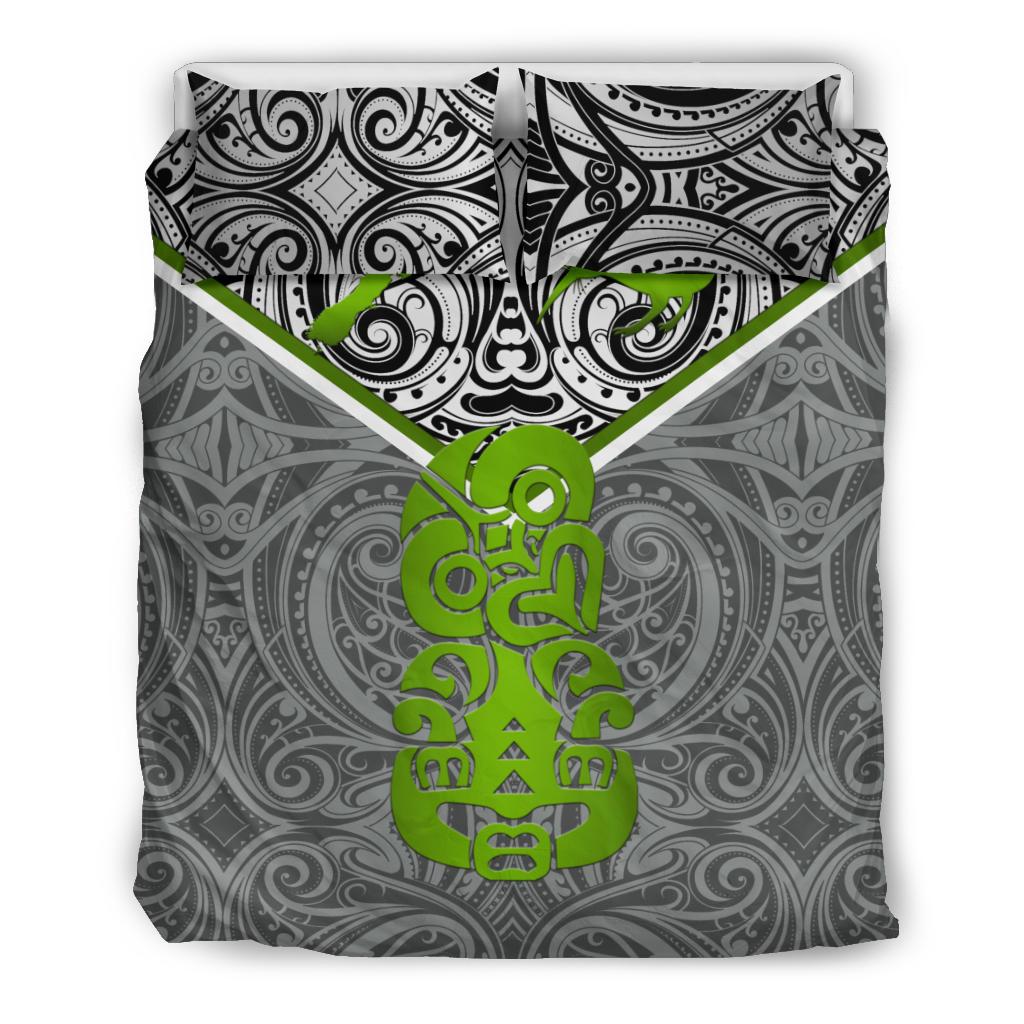 New Zealand Maori Rugby Bedding Set Pride Version - Gray - Vibe Hoodie Shop
