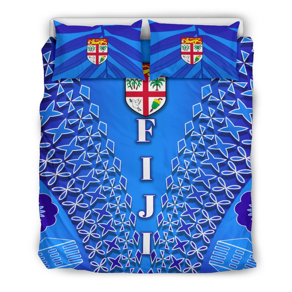 Fiji Drua Bedding Set Tapa - Vibe Hoodie Shop