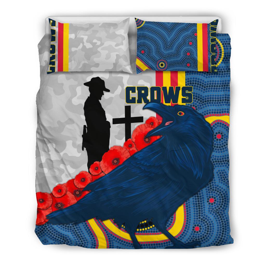 Adelaide Bedding Set Special Crows ANZAC Day - Vibe Hoodie Shop