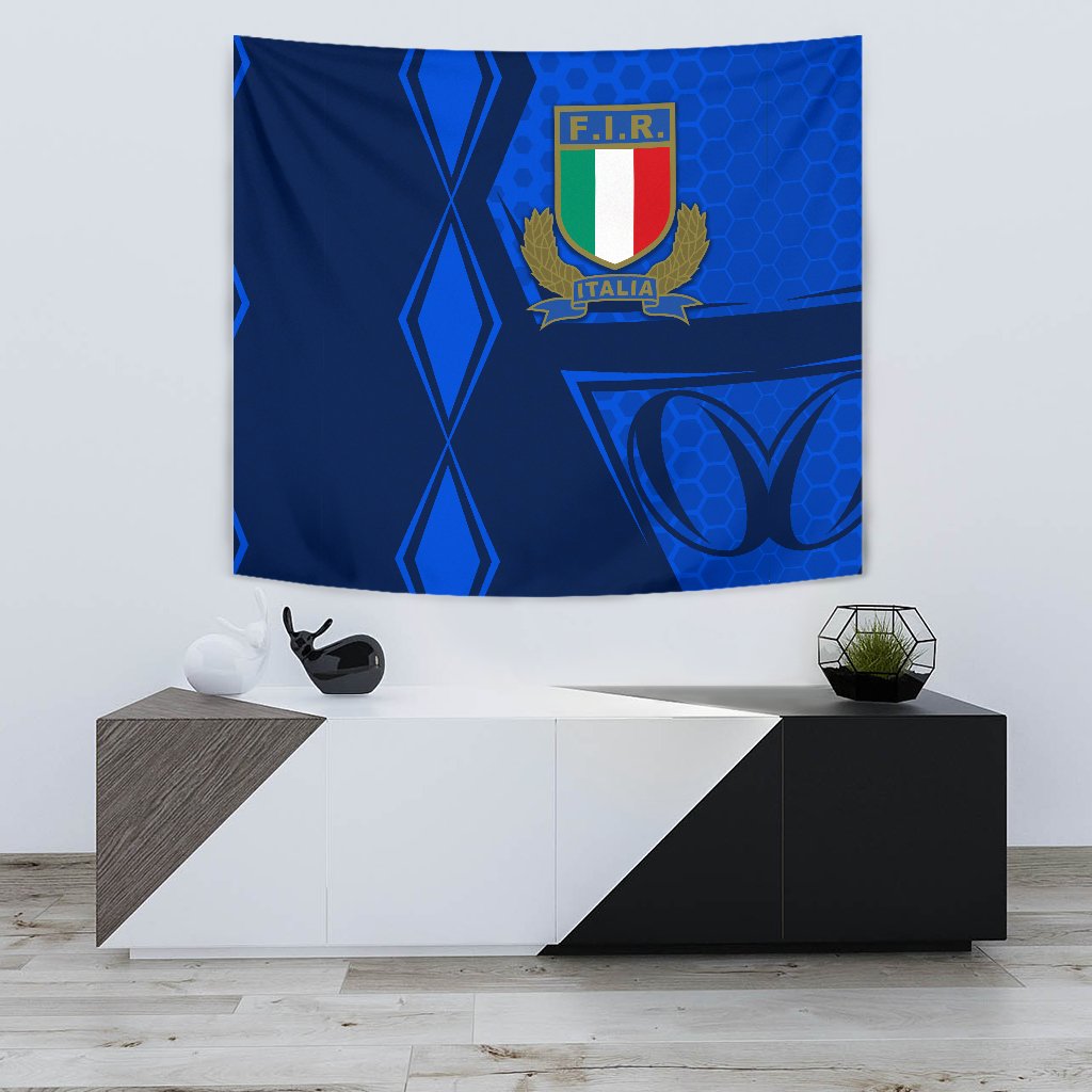 Italy Rugby Tapestry Gli Azzurri Vibes - Vibe Hoodie Shop