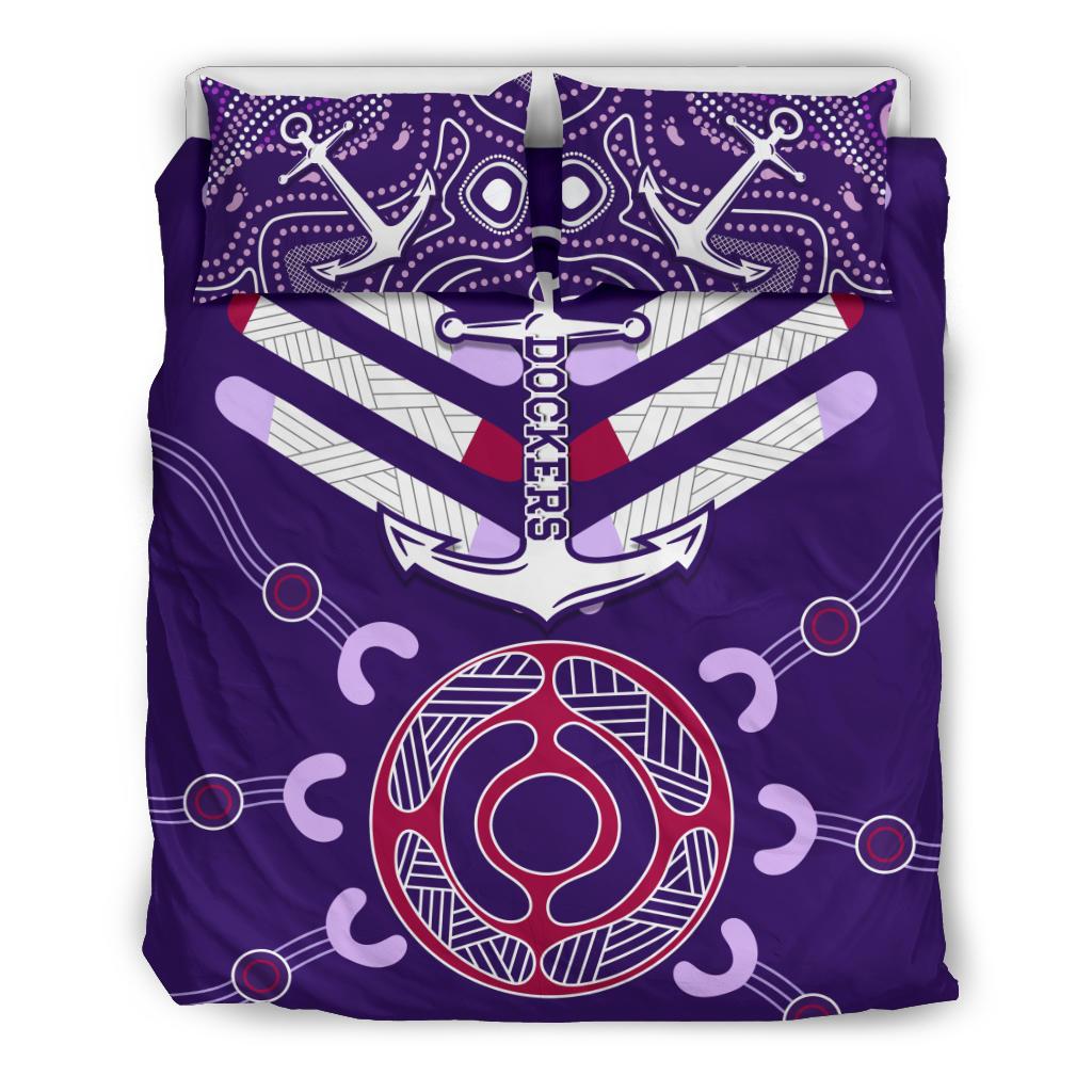 Dockers Bedding Set Indigenous Fremantle - Vibe Hoodie Shop