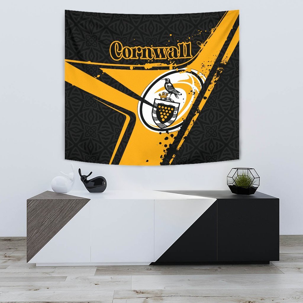 Cornwall Rugby Tapestry - Cornish Rugby - Vibe Hoodie Shop