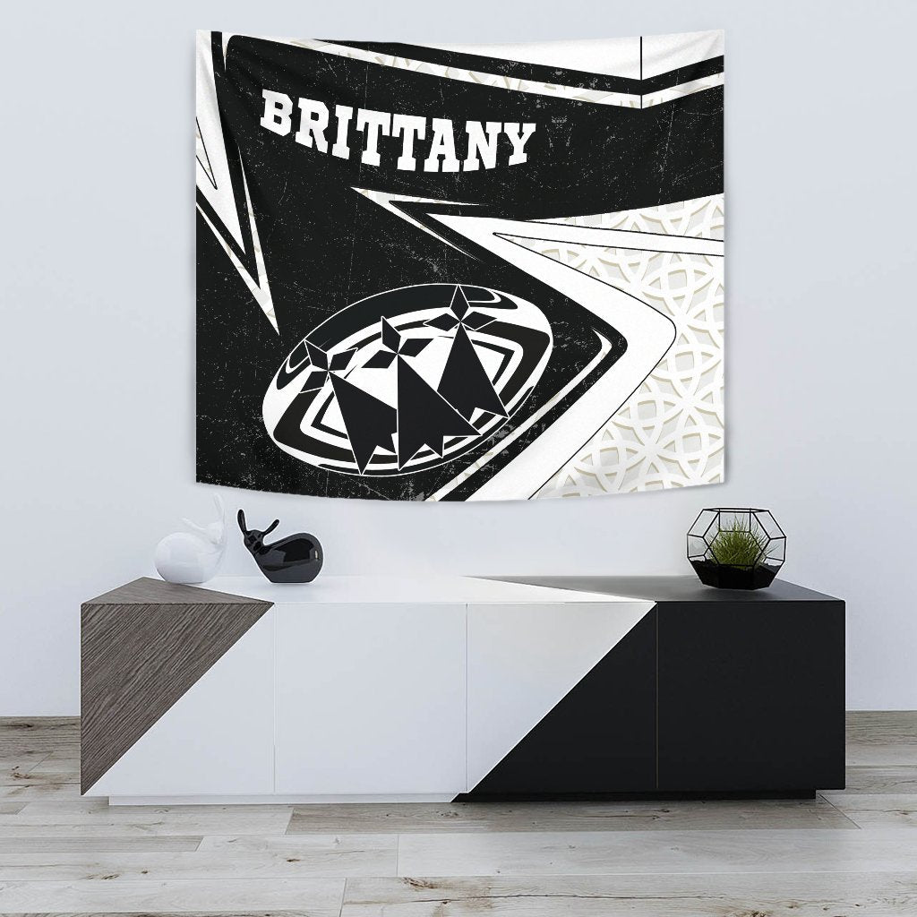 Brittany Rugby Tapestry - Celtic Bretagne Rugby Ball - Vibe Hoodie Shop