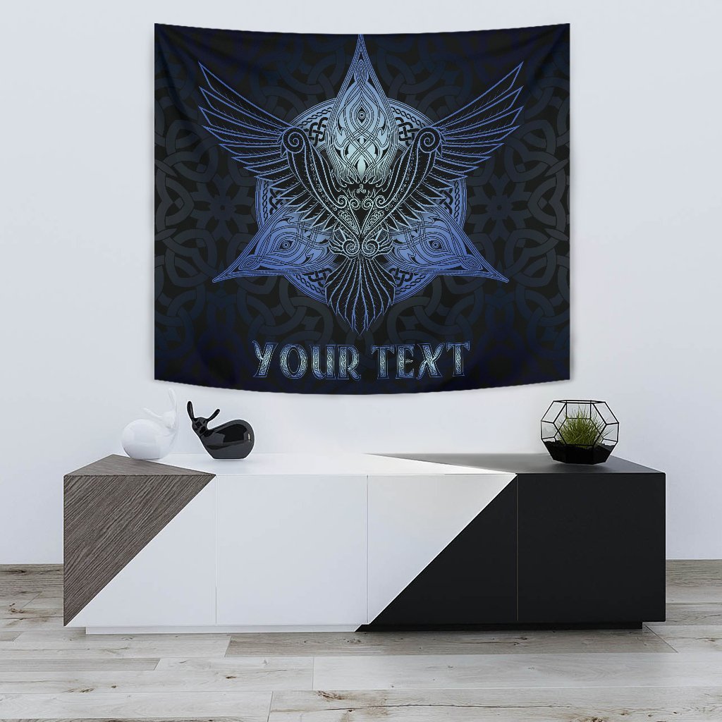 Celtic Personalized Tapestry - Celtic Raven - Vibe Hoodie Shop