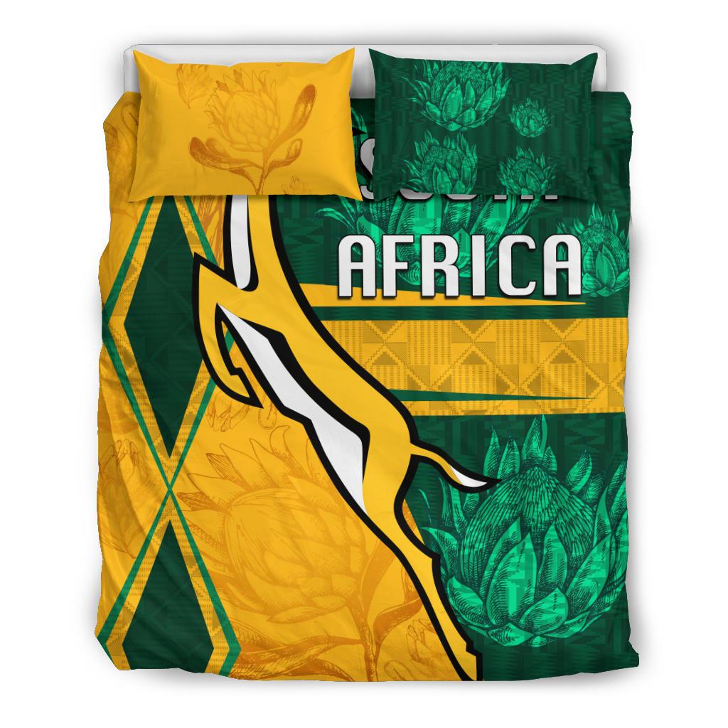 South Africa Bedding Set Springboks Rugby Be Fancy - Vibe Hoodie Shop