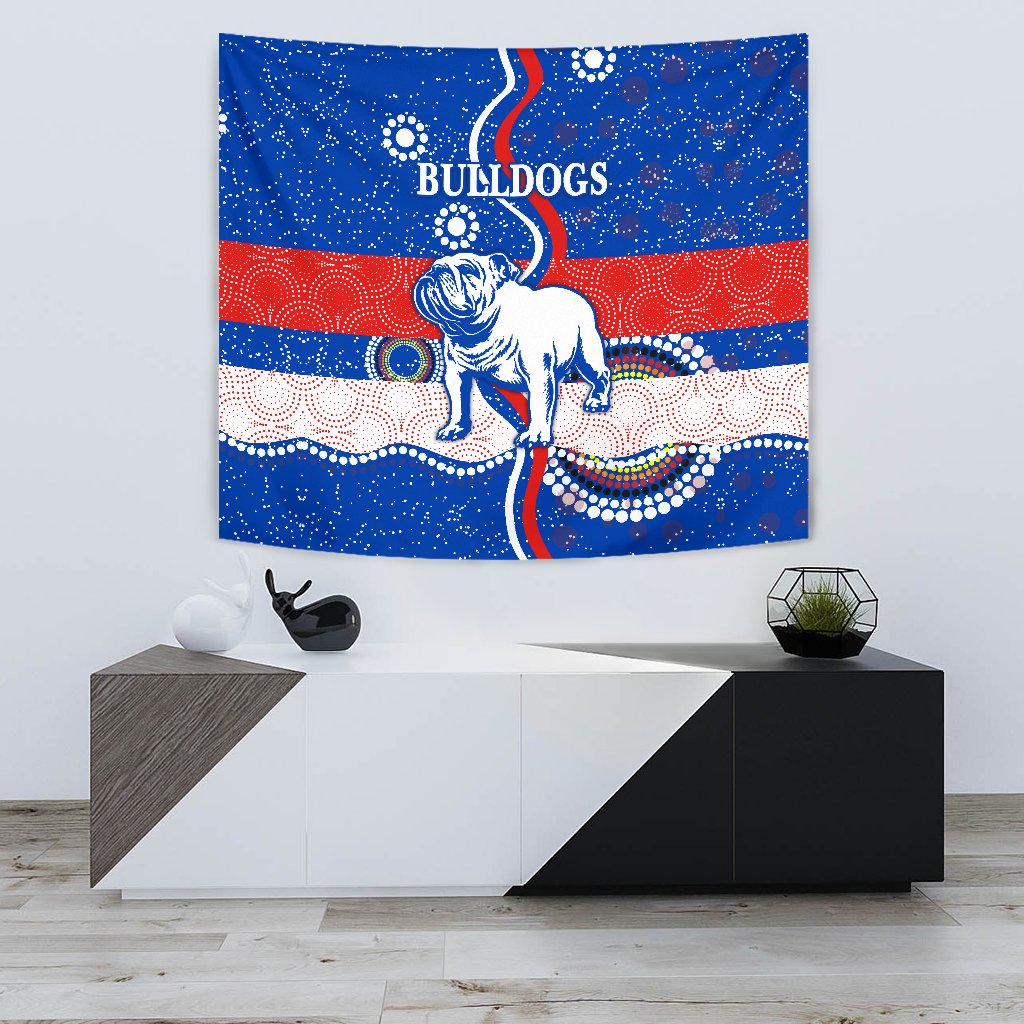 Western Tapestry Bulldogs Unique Indigenous - Vibe Hoodie Shop