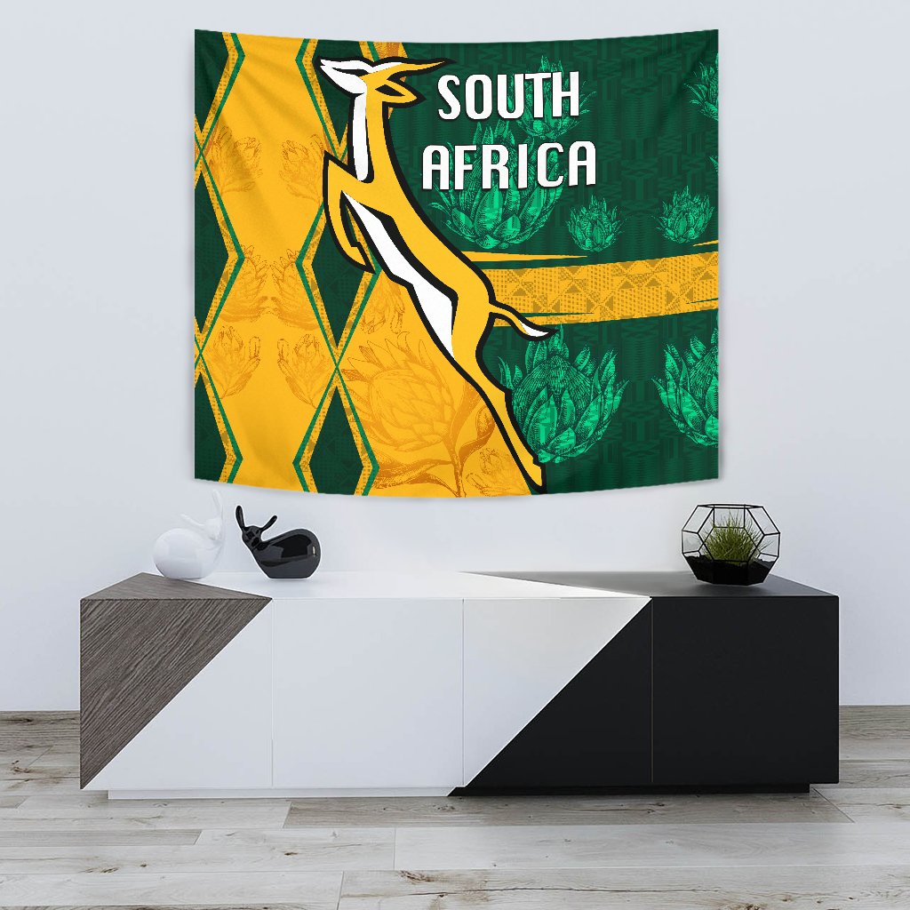 South Africa Tapestry Springboks Rugby Be Fancy - Vibe Hoodie Shop