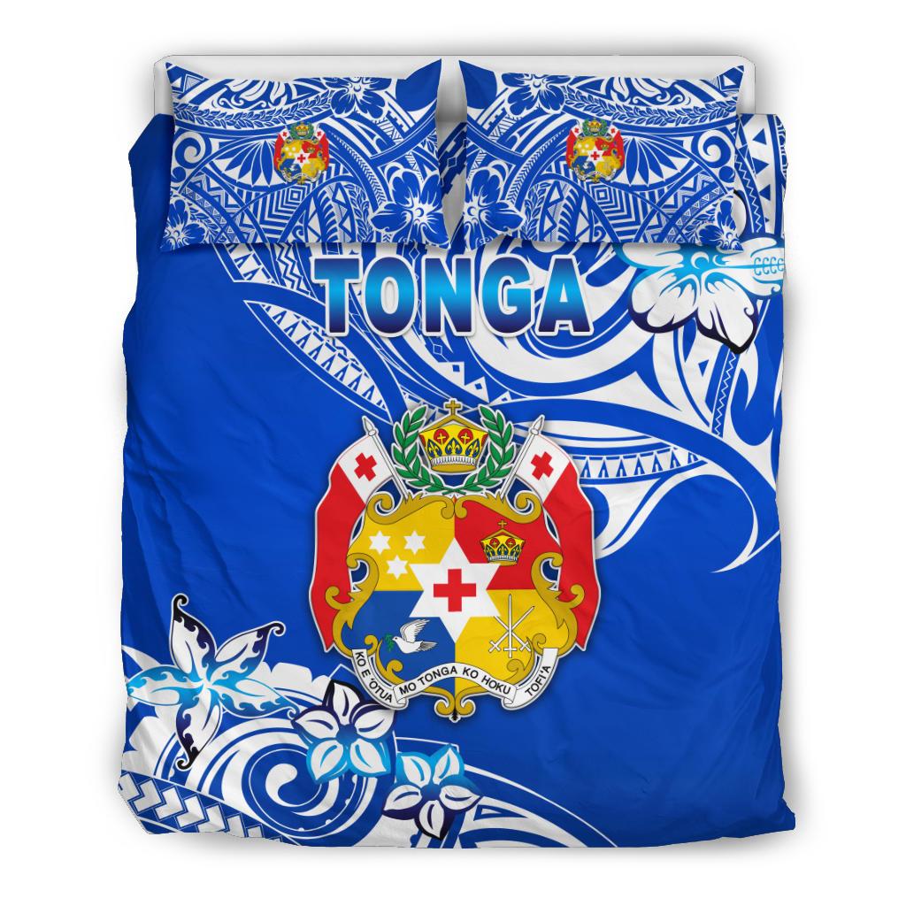 Mate Ma'a Tonga Rugby Bedding Set Polynesian Unique Vibes Blue - Vibe Hoodie Shop