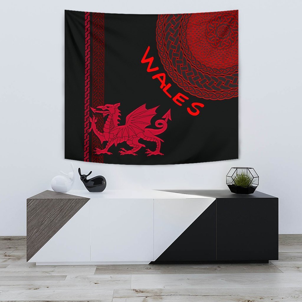 Wales Celtic Tapestry - Cymru and Celtic Pattern - Vibe Hoodie Shop