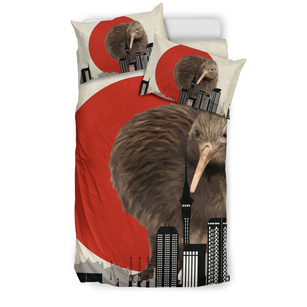 New Zealand Bedding Set, Kiwi Bird Duvet Cover And Pillow Case - Vibe Hoodie Shop