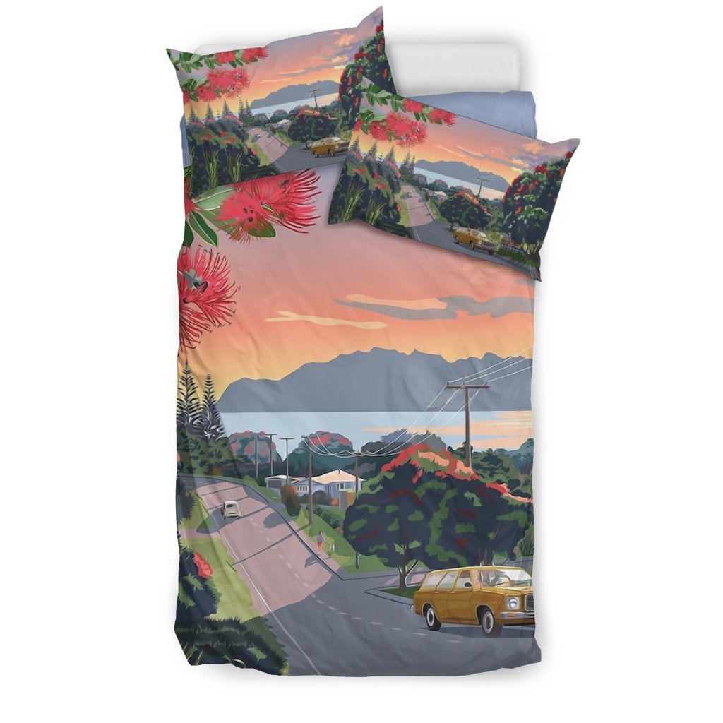 New Zealand Pohutukwa Bedding Set - Vibe Hoodie Shop