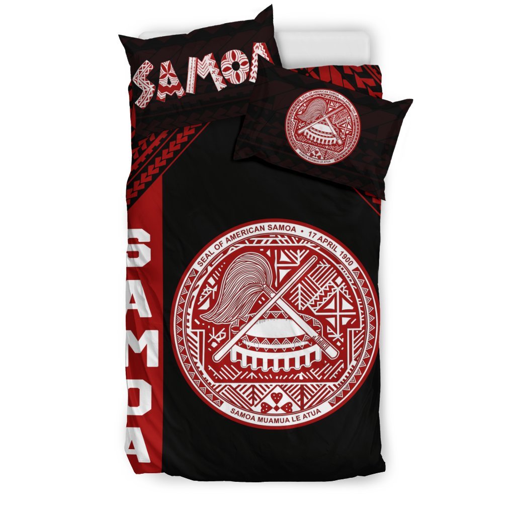 Seal Of American Samoa Bedding Set - Vibe Hoodie Shop