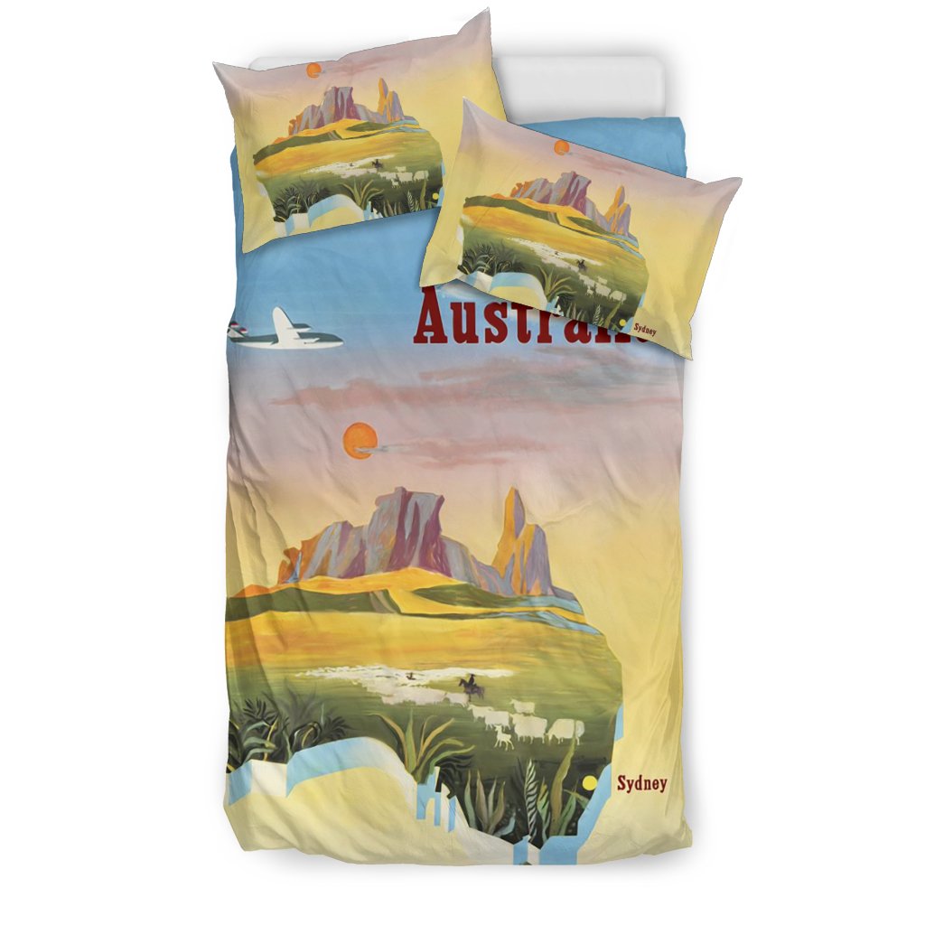 Bedding Sets - Australia Map Bed Poster Map Australia Sets - Vibe Hoodie Shop