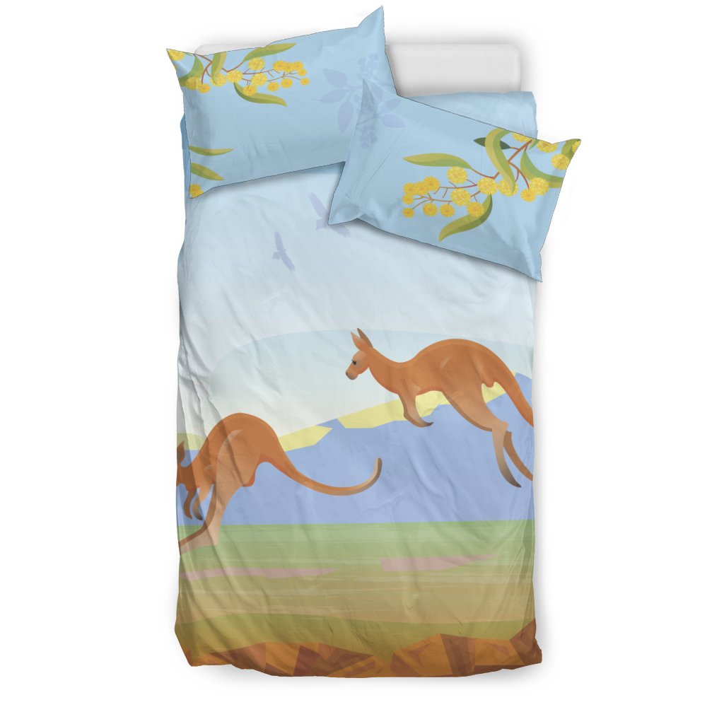 Bedding Sets - Kangaroo Bed Landscape Art Sets - Vibe Hoodie Shop