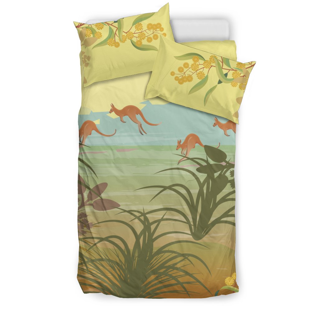 Bedding Sets - Kangaroo Bed Landscape Art Sets - Vibe Hoodie Shop