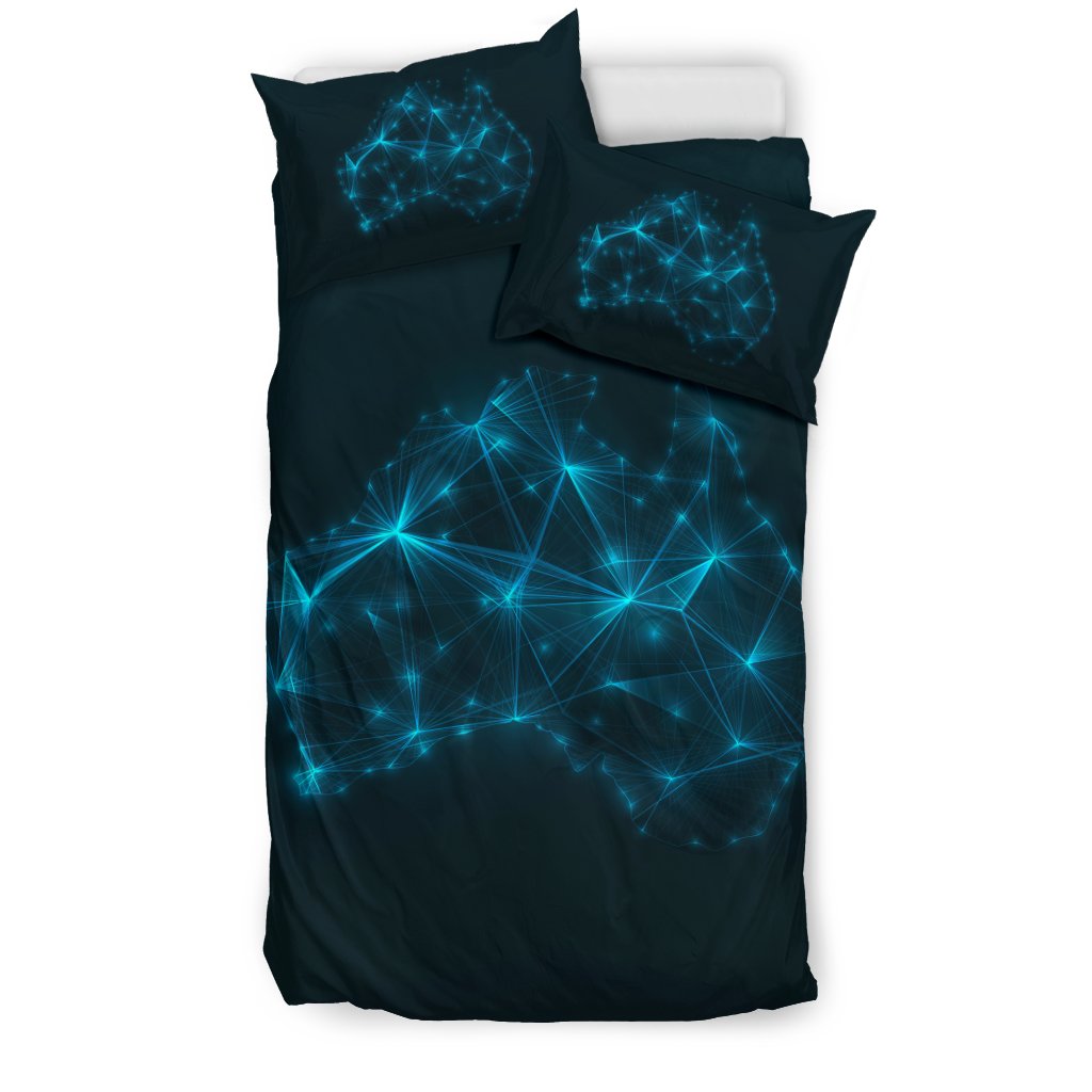 Bedding Sets - Australia Map Bed Glowing Mysterial Sets - Vibe Hoodie Shop