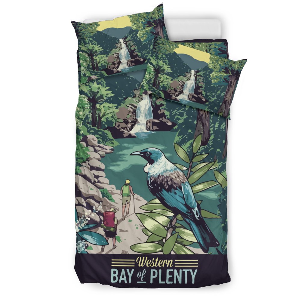 New Zealand Bedding Set, Tui Bird Duvet Cover And Pillow Case - Vibe Hoodie Shop