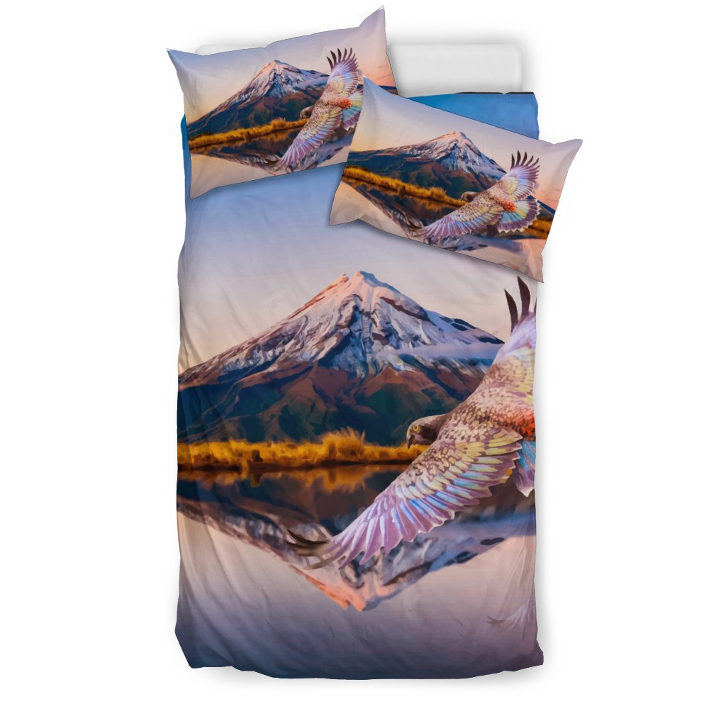 New Zealand Parrot Bedding Set Kea Bird - Vibe Hoodie Shop