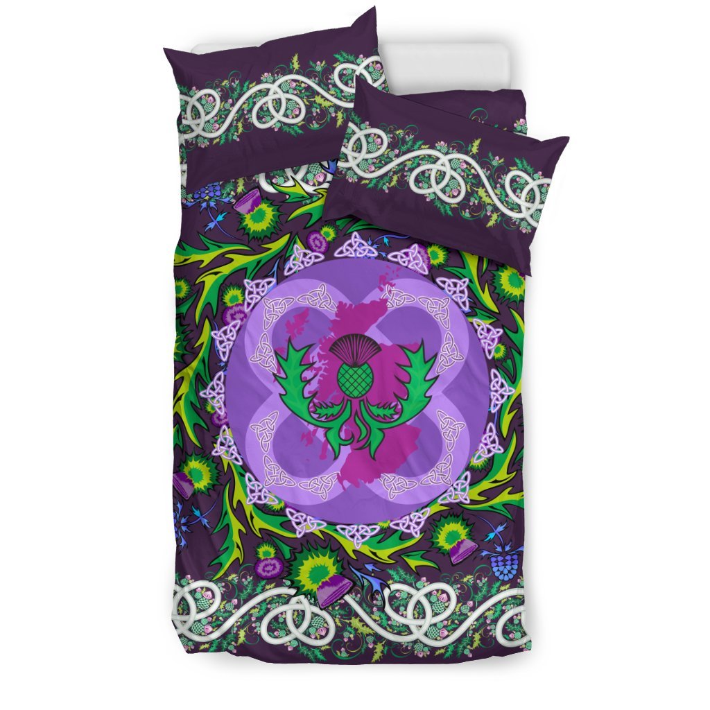 Scotland Thistle Celtic Bedding Set - Vibe Hoodie Shop