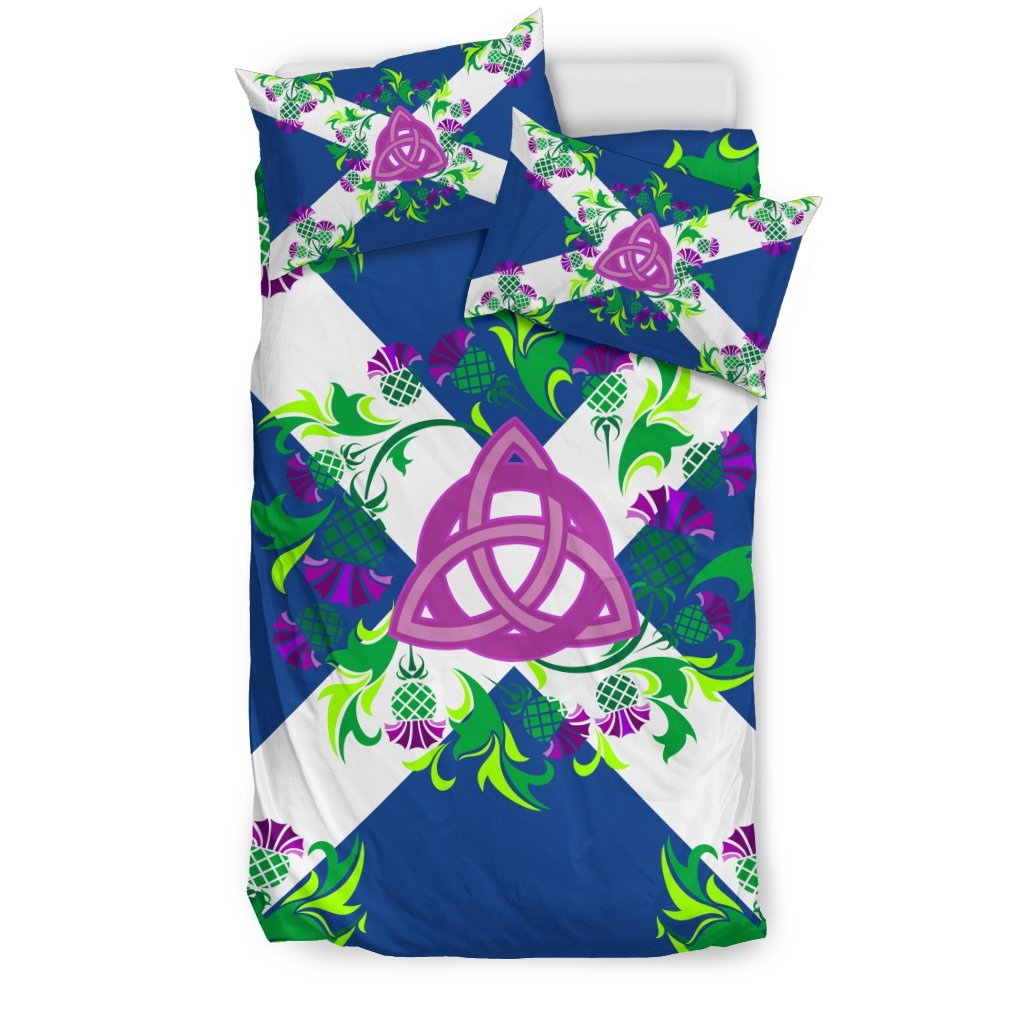 Scotland Thistle And Celtic Bedding Set - Vibe Hoodie Shop