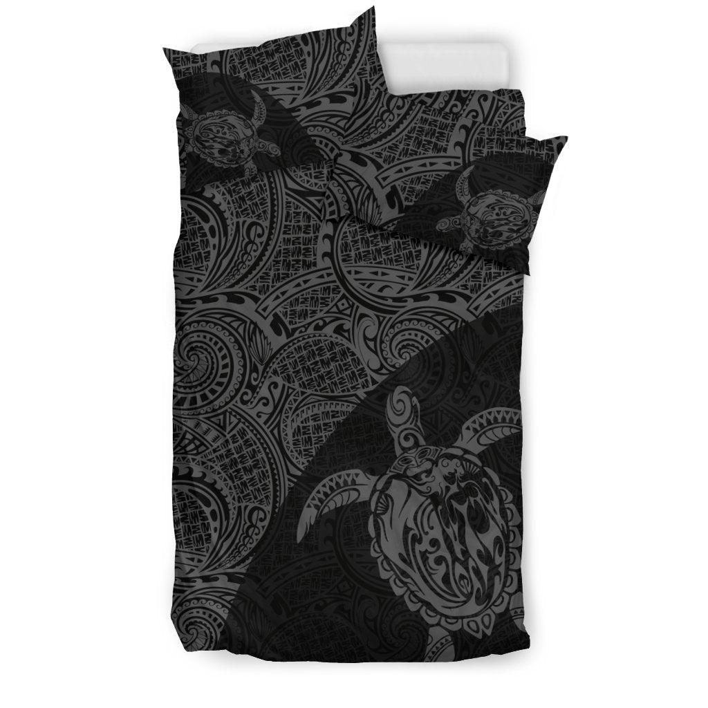 Hawaii Bedding Set, Tribal Turtle Mermaid Duvet Cover And Pillow Case - Vibe Hoodie Shop