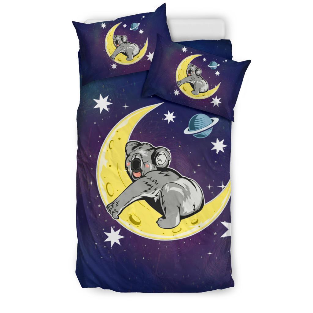 Bedding Sets - Koala Bed Sleeping On The Moon Painting Sets - Vibe Hoodie Shop