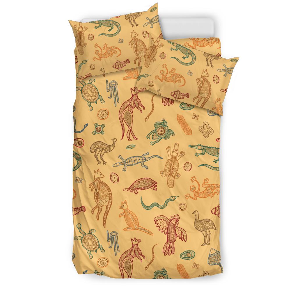 Bedding Sets - Australia Animals Bed Vintage Symbol Sets - Vibe Hoodie Shop