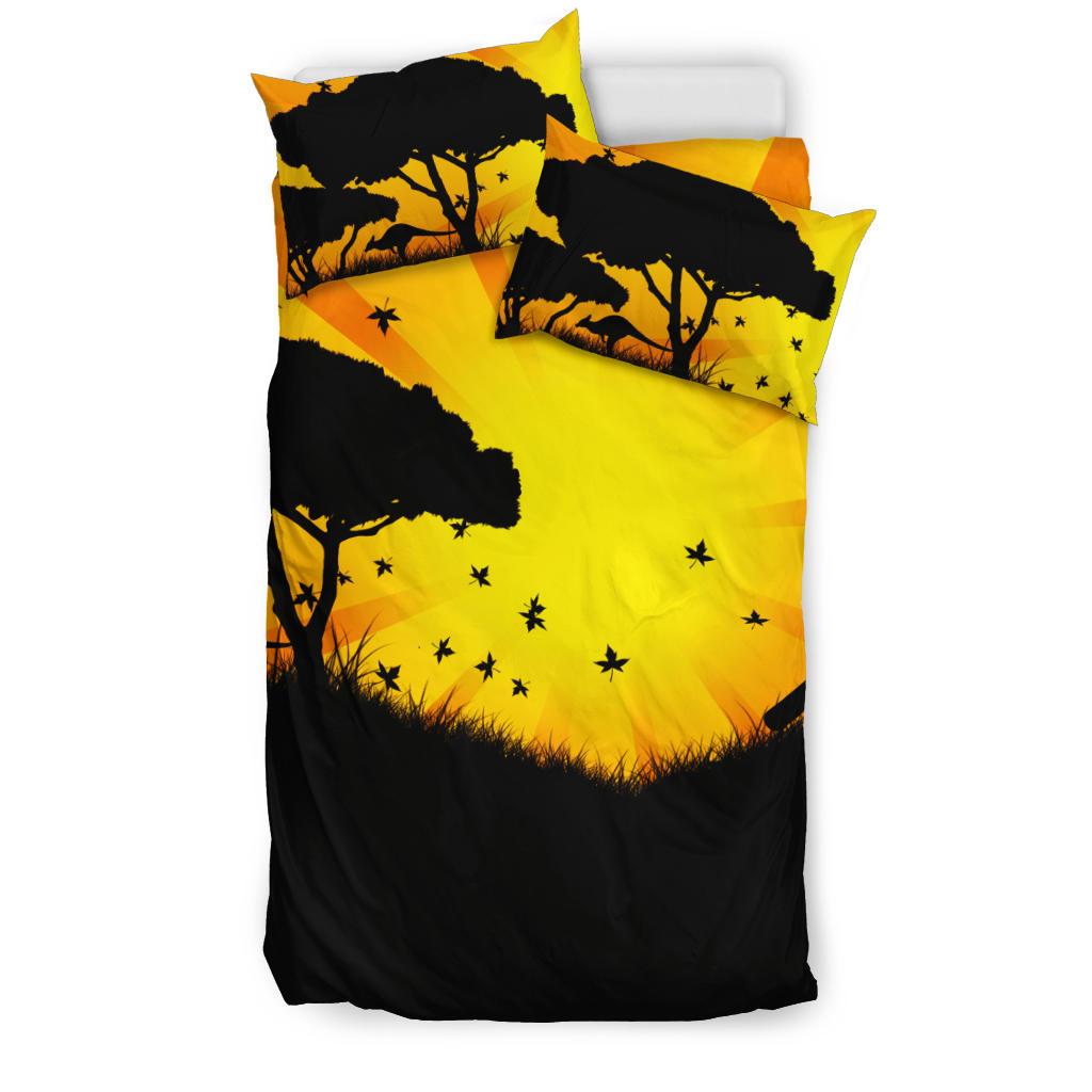 Aboriginal Bedding Sets - Didgeridoo Australia Bed Landscape Art Sets - Vibe Hoodie Shop