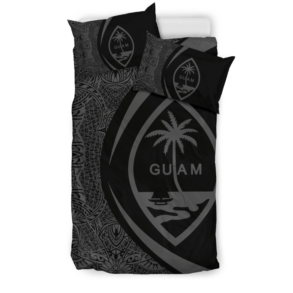 Guam Coat Of Arms Polynesian Bedding Set - Circle Style 06 - Vibe Hoodie Shop