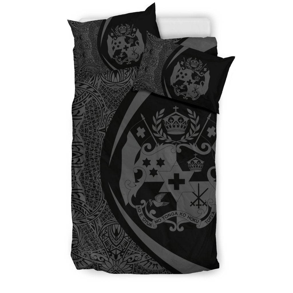 Tonga Coat Of Arms Polynesian Bedding Set - Circle Style 05 - Vibe Hoodie Shop