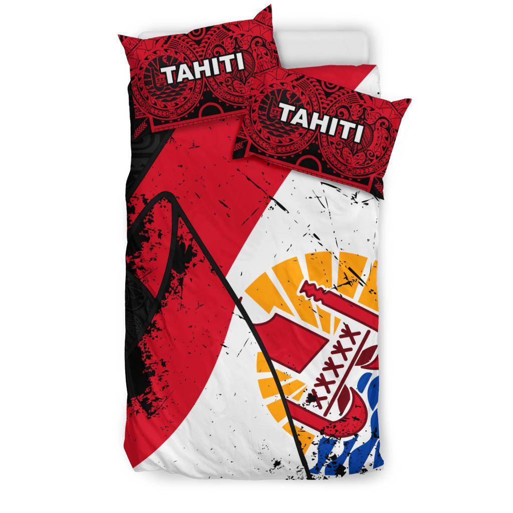 Tahiti Special Grunge Flag Bedding Set - Vibe Hoodie Shop