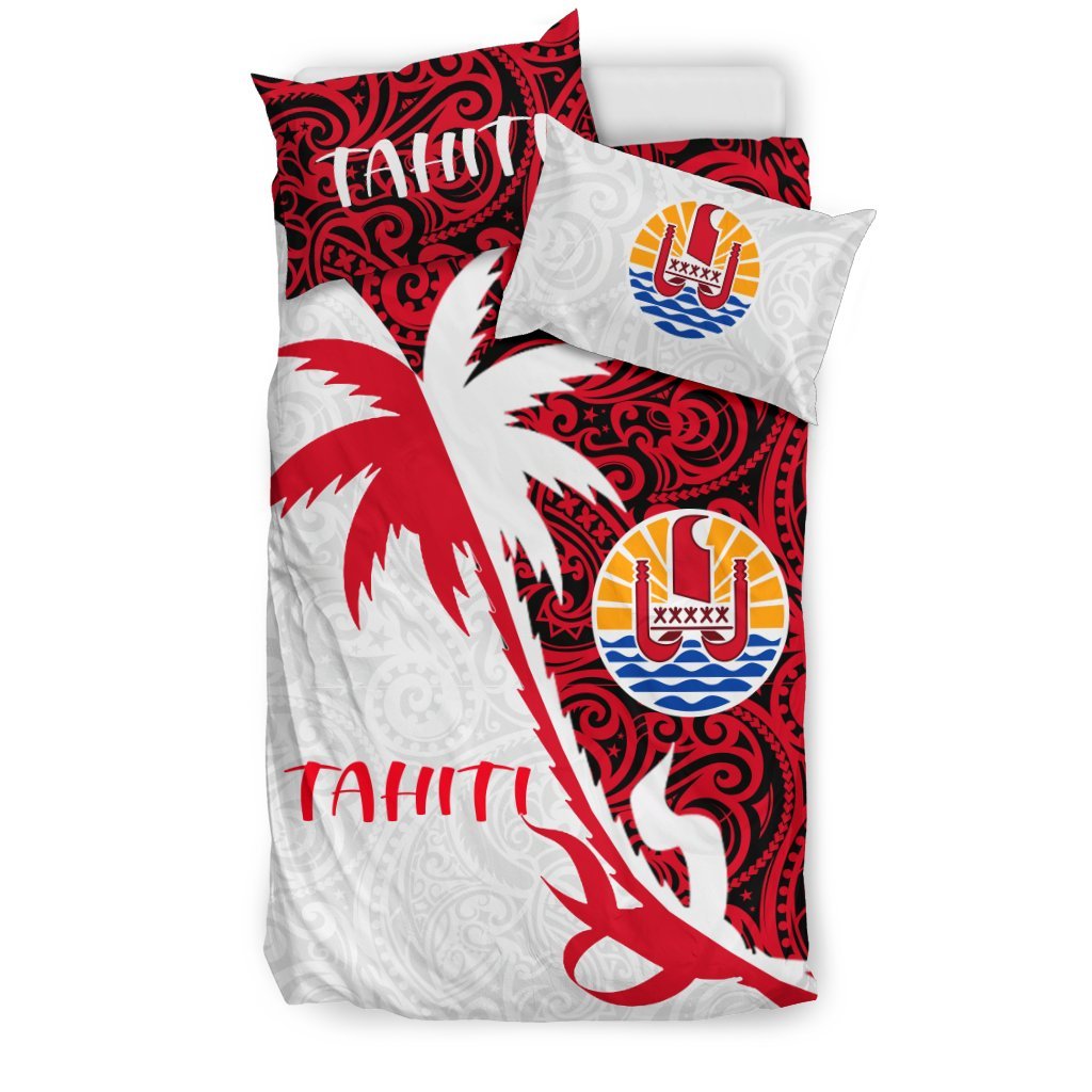 Tahiti Polynesian Coconut Tree Bedding Set - Vibe Hoodie Shop