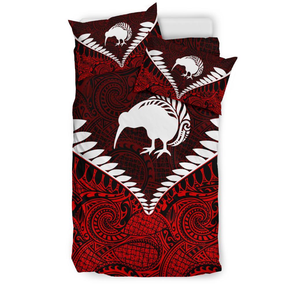 New Zealand Koru Bedding Set, Kiwi Bird Duvet Cover And Pillow Case 01 - Vibe Hoodie Shop