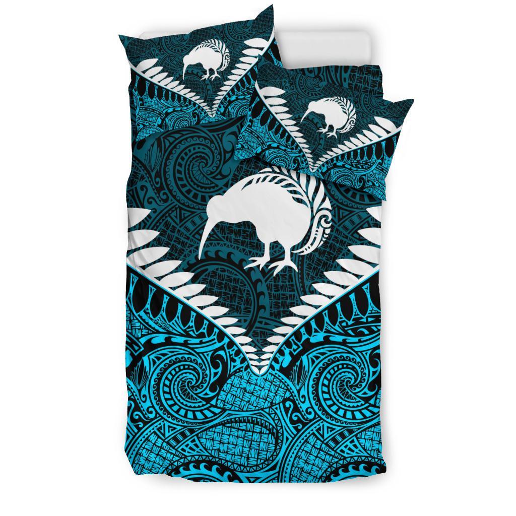 New Zealand Koru Bedding Set, Kiwi Bird Duvet Cover And Pillow Case 02 - Vibe Hoodie Shop