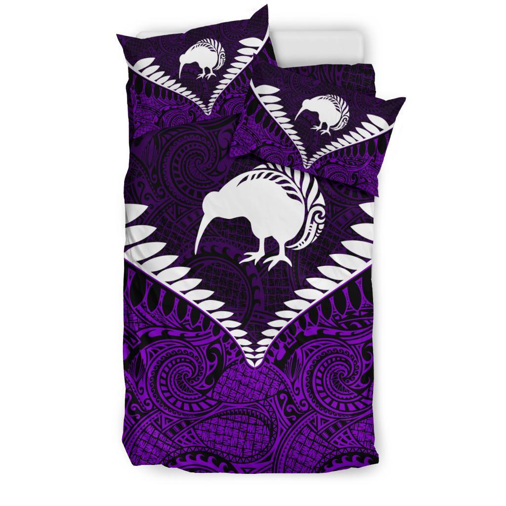 New Zealand Koru Bedding Set, Kiwi Bird Duvet Cover And Pillow Case 04 - Vibe Hoodie Shop