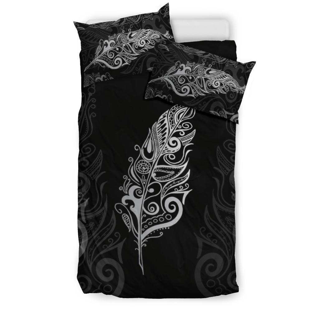 Light Silver Fern New Zealand Bedding Set - Vibe Hoodie Shop