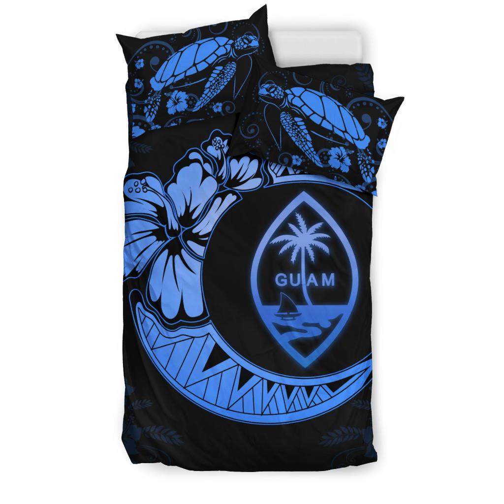 Guam Moon Bedding Set Deep Blue - Vibe Hoodie Shop